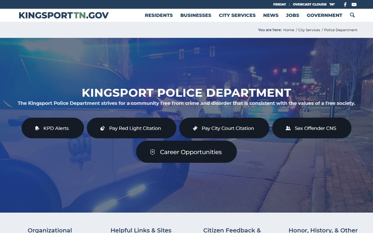 Kingsport Recent Arrests police department resource