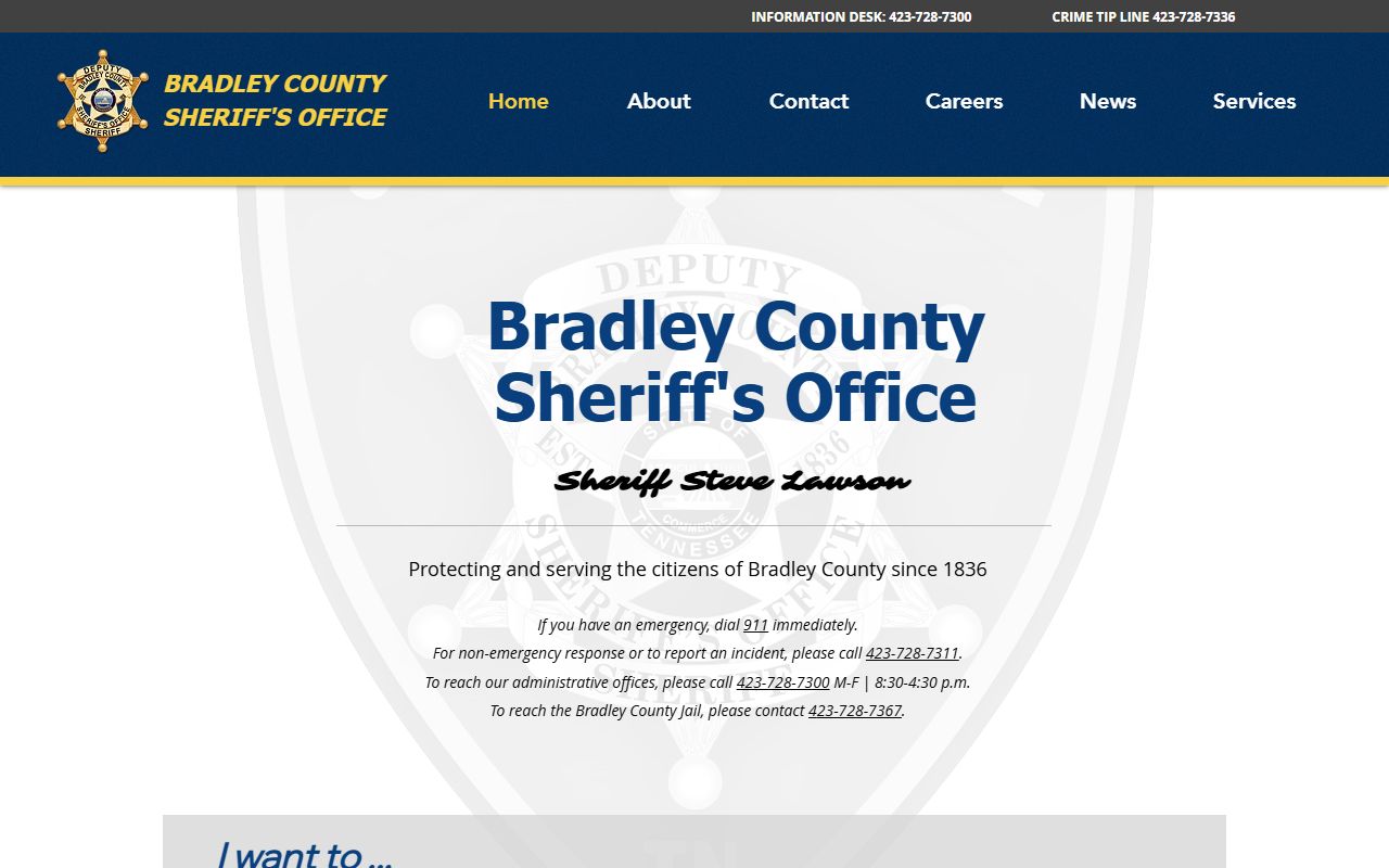 Bradley County Recent Arrests sheriff office page
