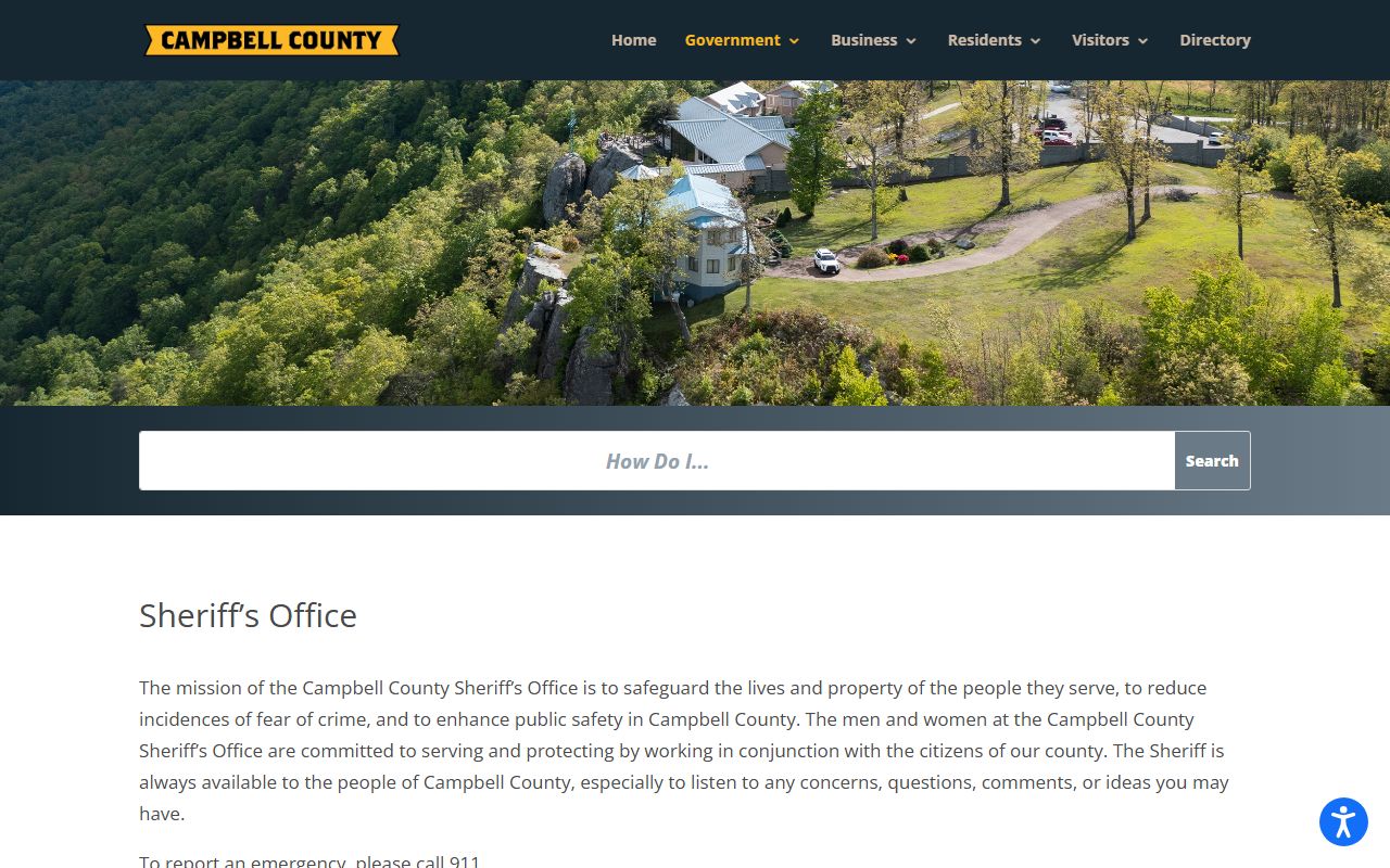 Campbell County Recent Arrests sheriff office page