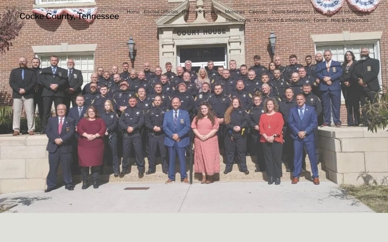 Cocke County Recent Arrests sheriff office page