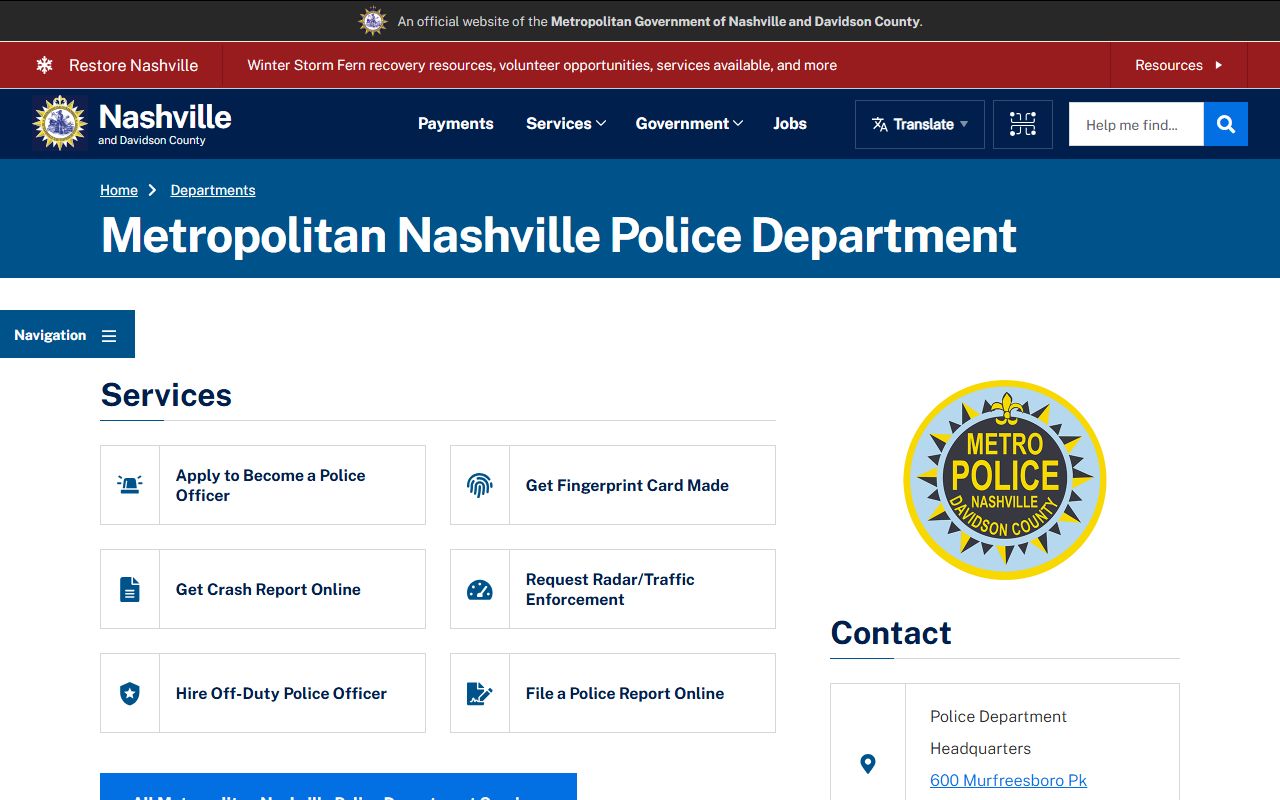 Nashville Recent Arrests local sheriff and police resource