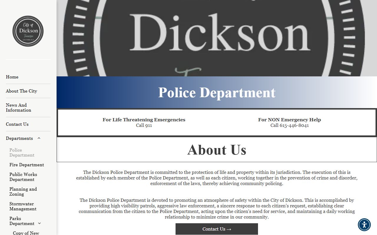 Dickson County Recent Arrests Dickson Police Department page