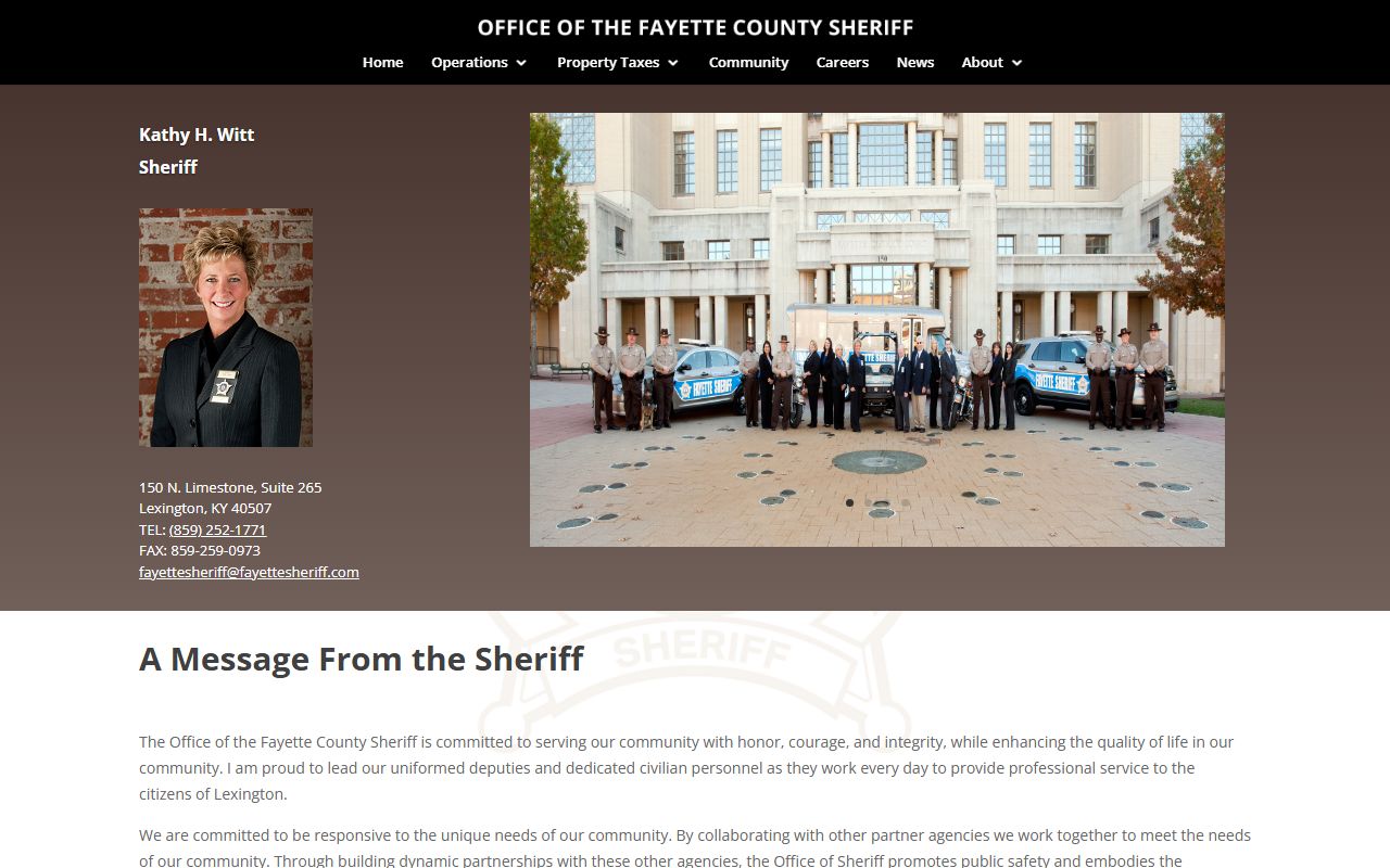Fayette County Recent Arrests sheriff office page