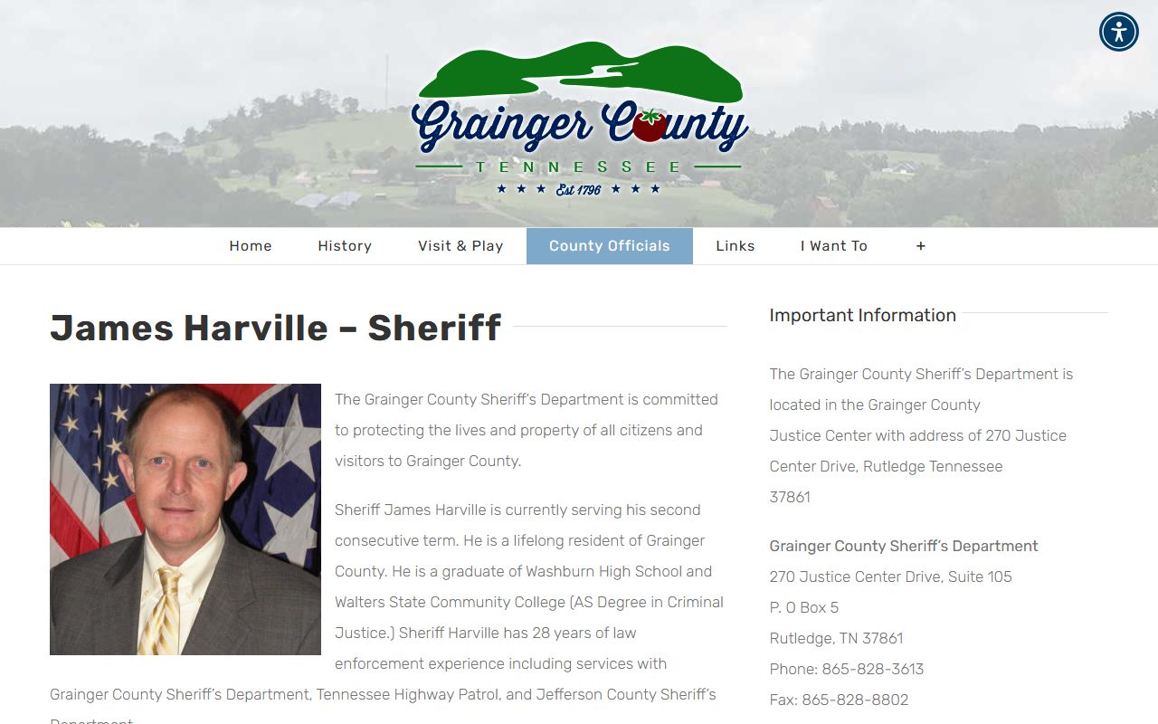 Grainger County Recent Arrests sheriff office page