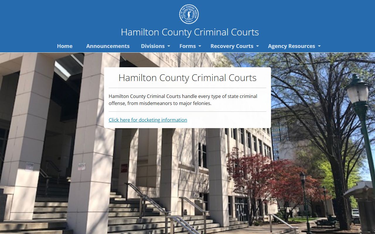 Hamilton County Recent Arrests criminal court clerk page