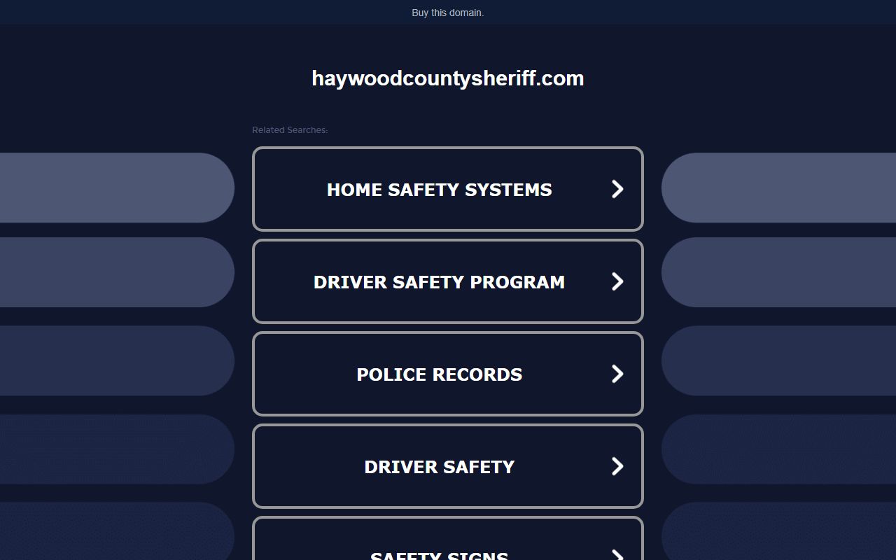 Haywood County Recent Arrests sheriff office page