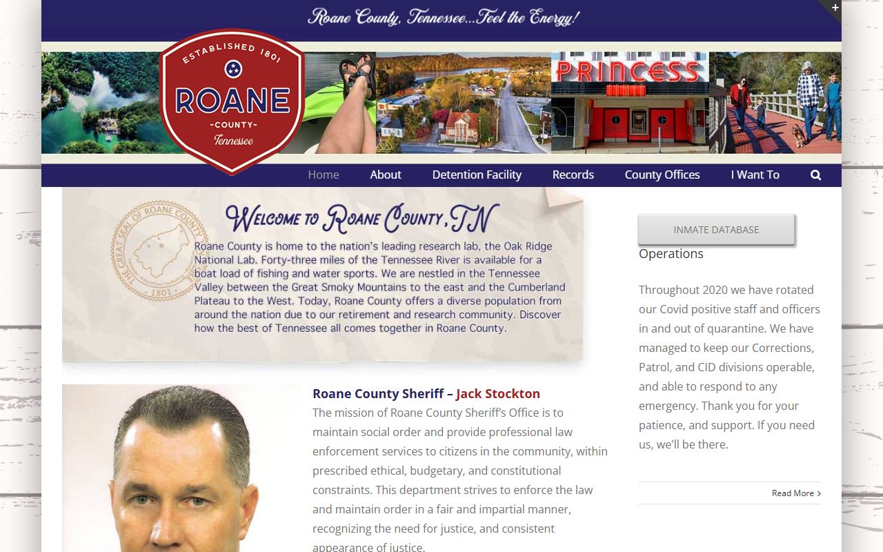 Roane County Recent Arrests sheriff office page